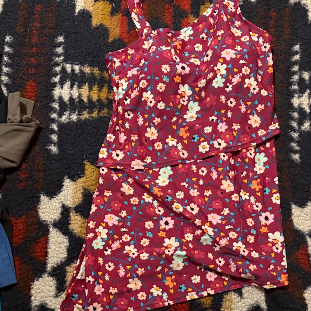 Floral Feeding Swim suit top